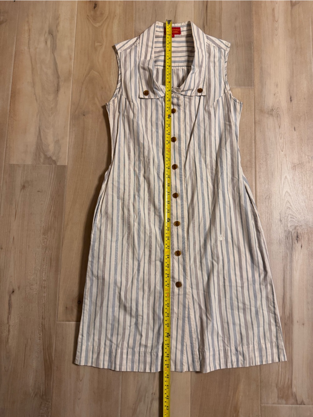 Vintage Vivienne Westwood Red Label Striped Button-Up Dress - Picture 9 of 9